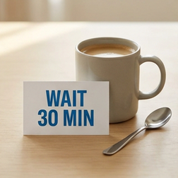 Can I wait less than 30 minutes to eat after taking Rybelsus?