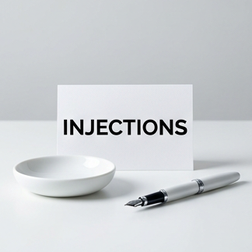 Penile injections for erectile dysfunction.